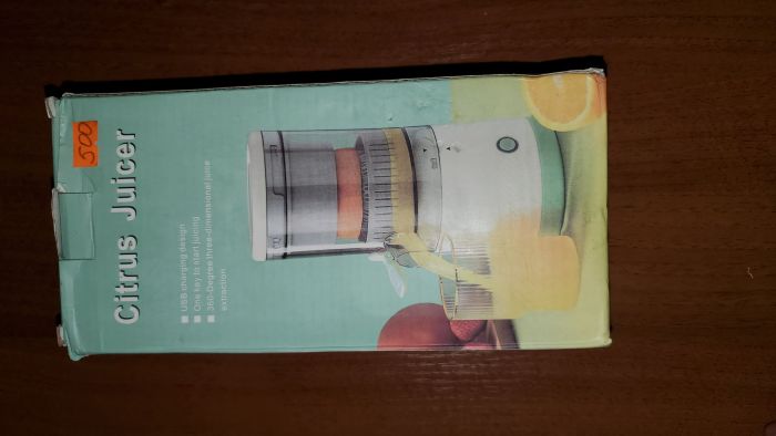 Аккумуляторная соковыжималка Citrus Juicer CJ23B – USB зарядка