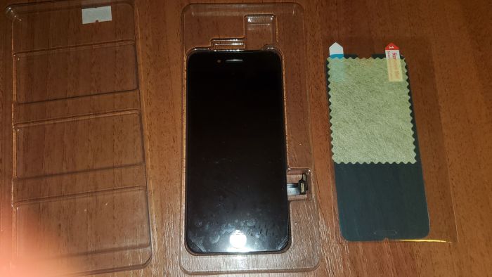 Дисплей iPhone 7 Plus чорний (LCD + тачскрін) + скло у подарунок